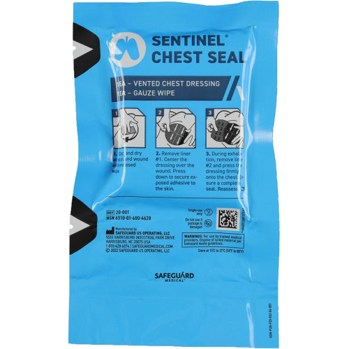 Оклюзійна пов’язка Sentinel Chest Seal PerSys Medical (вентильована)