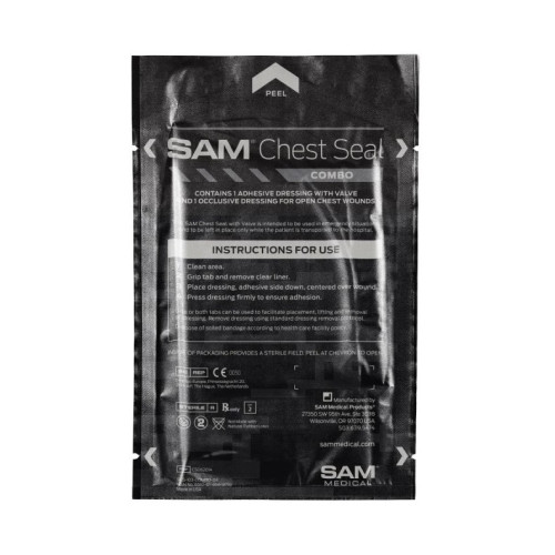 Оклюзійна наліпка комбінована SAM Chest Seal combo