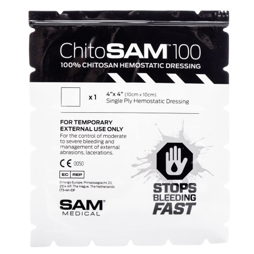 Кровоспинна губка 10 см х 10 см / ChitoSAM 100 4in x 4in