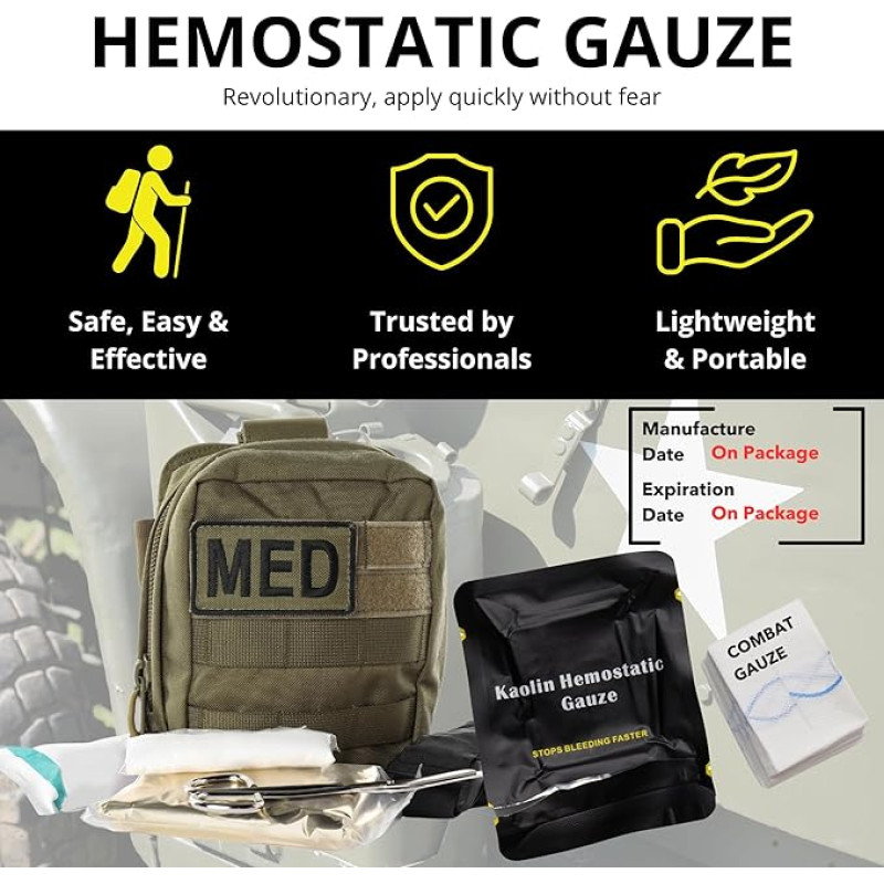 Гемостатичний бинт QuikClot Combat Gauze Z-Folded