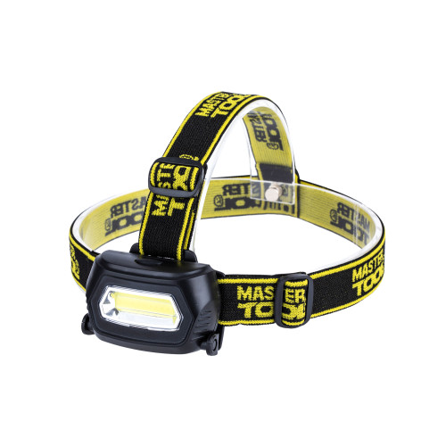 Ліхтар налобний 3W COB LED — 3 режими, регулювання нахилу, 120 лм, 7000K, 10 м, ABS