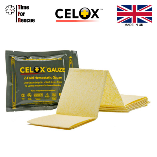 Гемостатична марля CELOX Gauze 5’ Z-Fold (Британія)