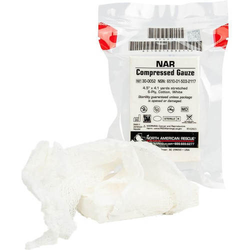 Компресійний бинт North American Rescue (Rolled) NAR Compact Crinkle Cotton Gauze